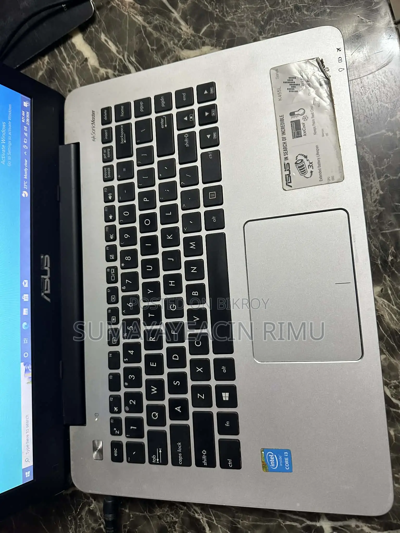 Asus Laptop- K455l Series