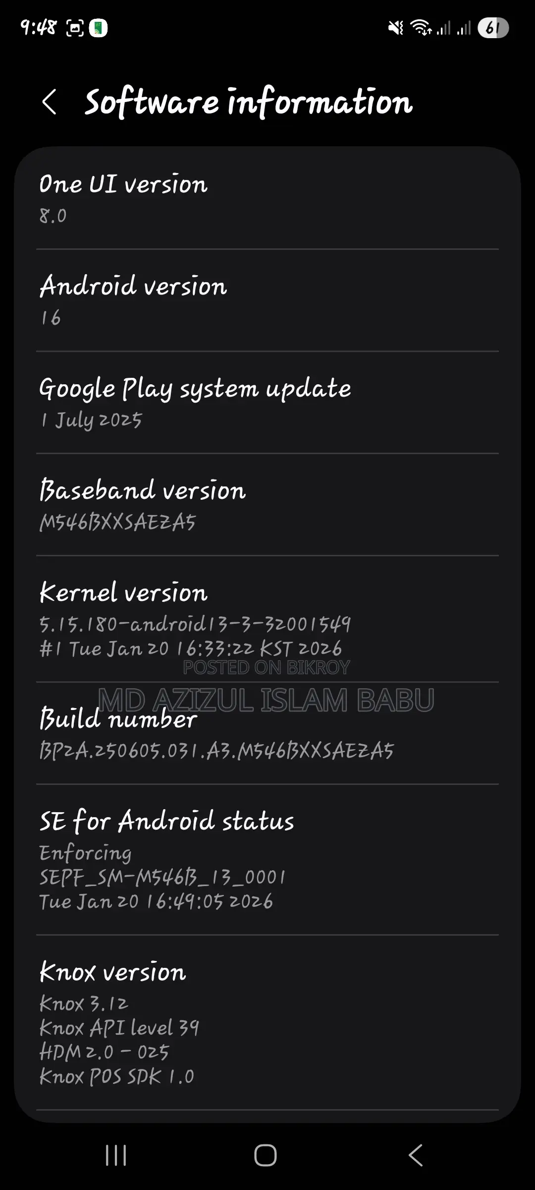 Samsung Galaxy M54 (Used)