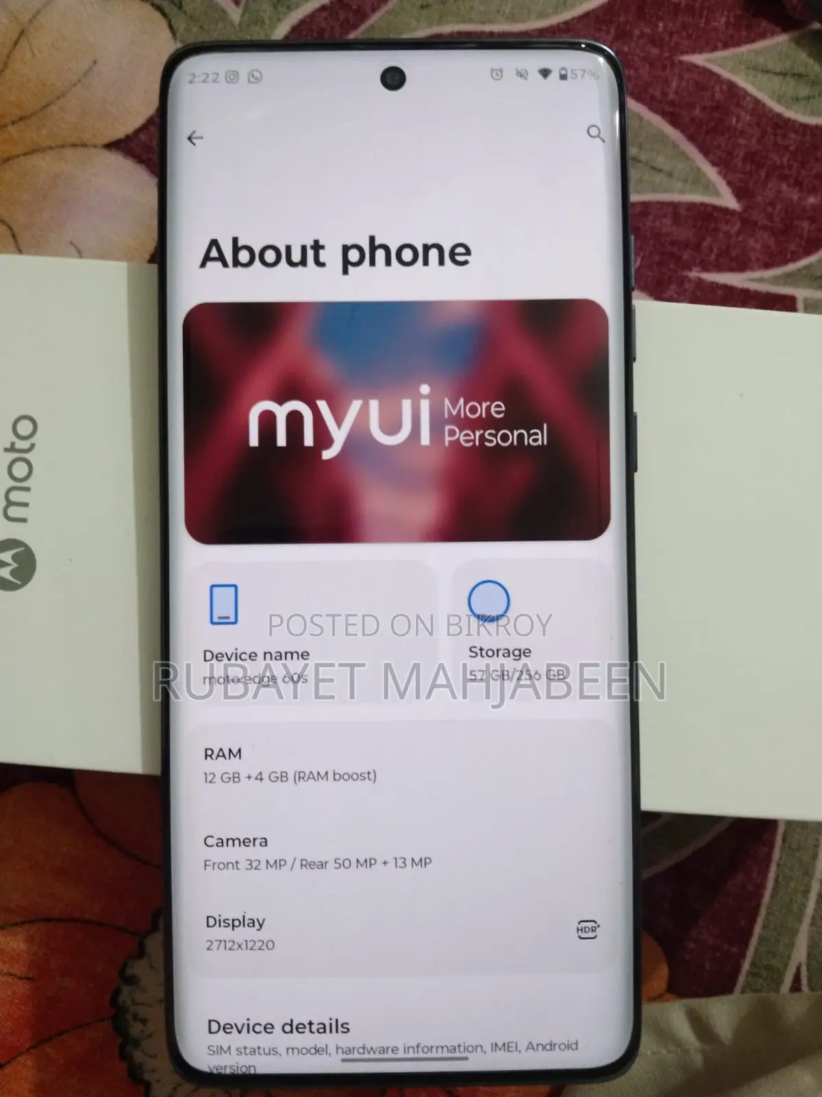 Motorola Edge 60 Fusion . (Used)