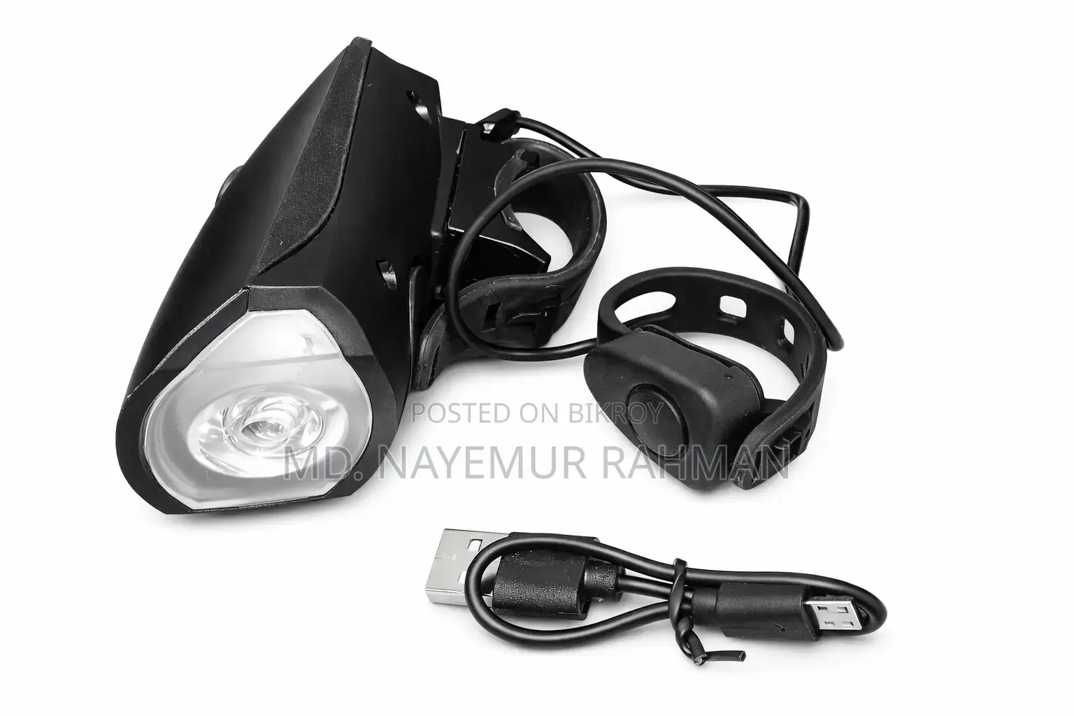 2-in-1 Bicycle Headlight and Horn