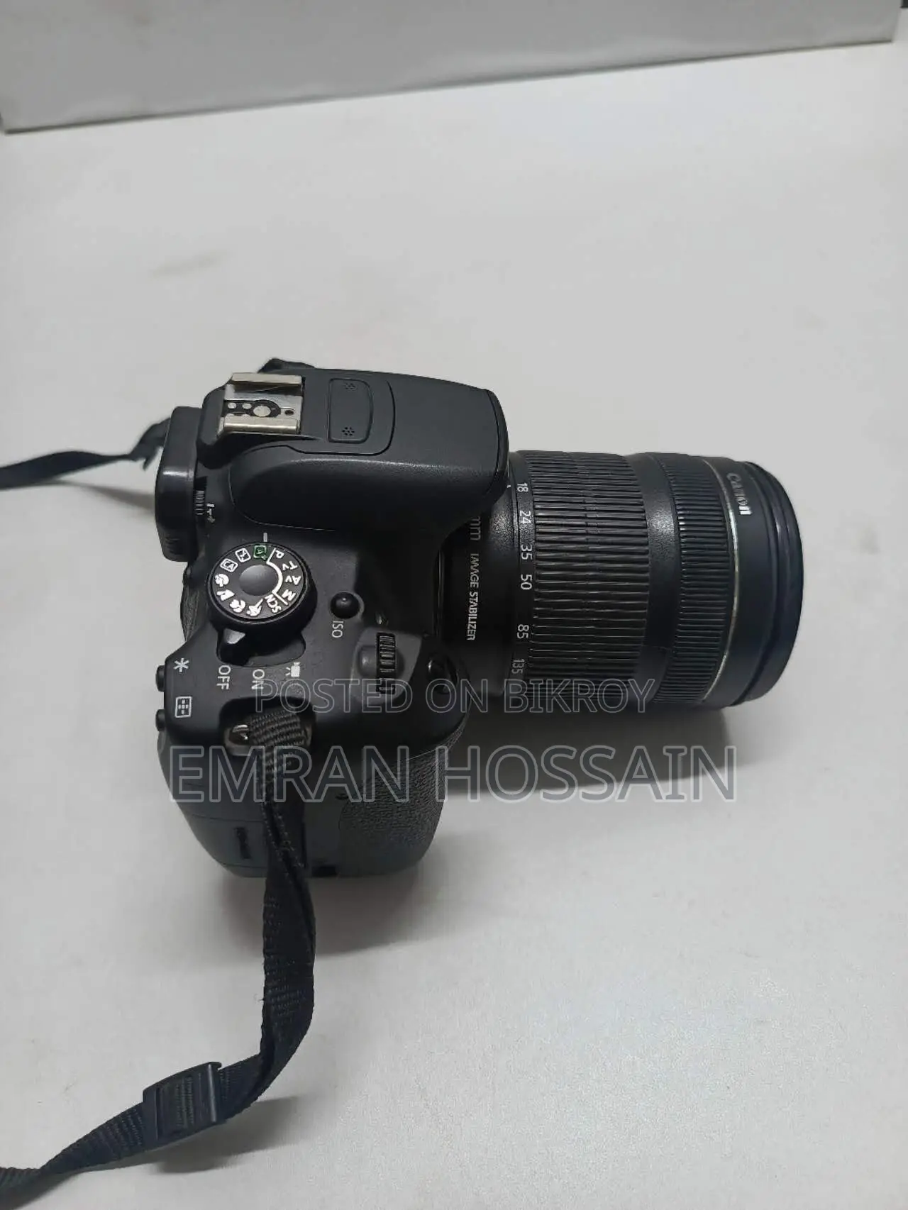Canon 700D With 18-135 STM Lens 2 Battery, SD Card, Data Cable