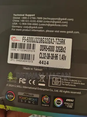 G.skill Trident Z5 Rgb Ddr5 6000mhz 32gb Single Stick