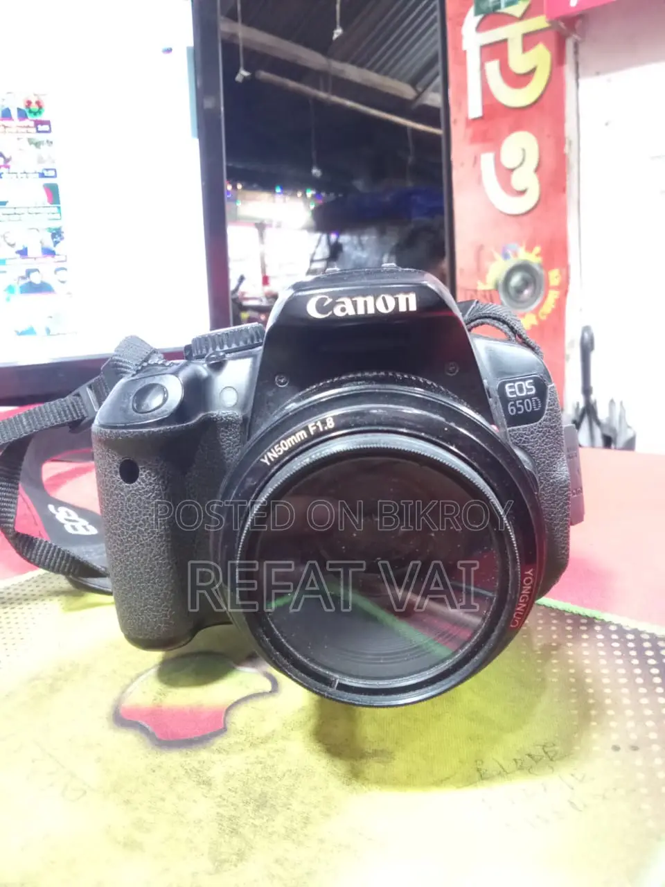 Canon 650d + Yongnuo F1.8 52mm Japan Lens