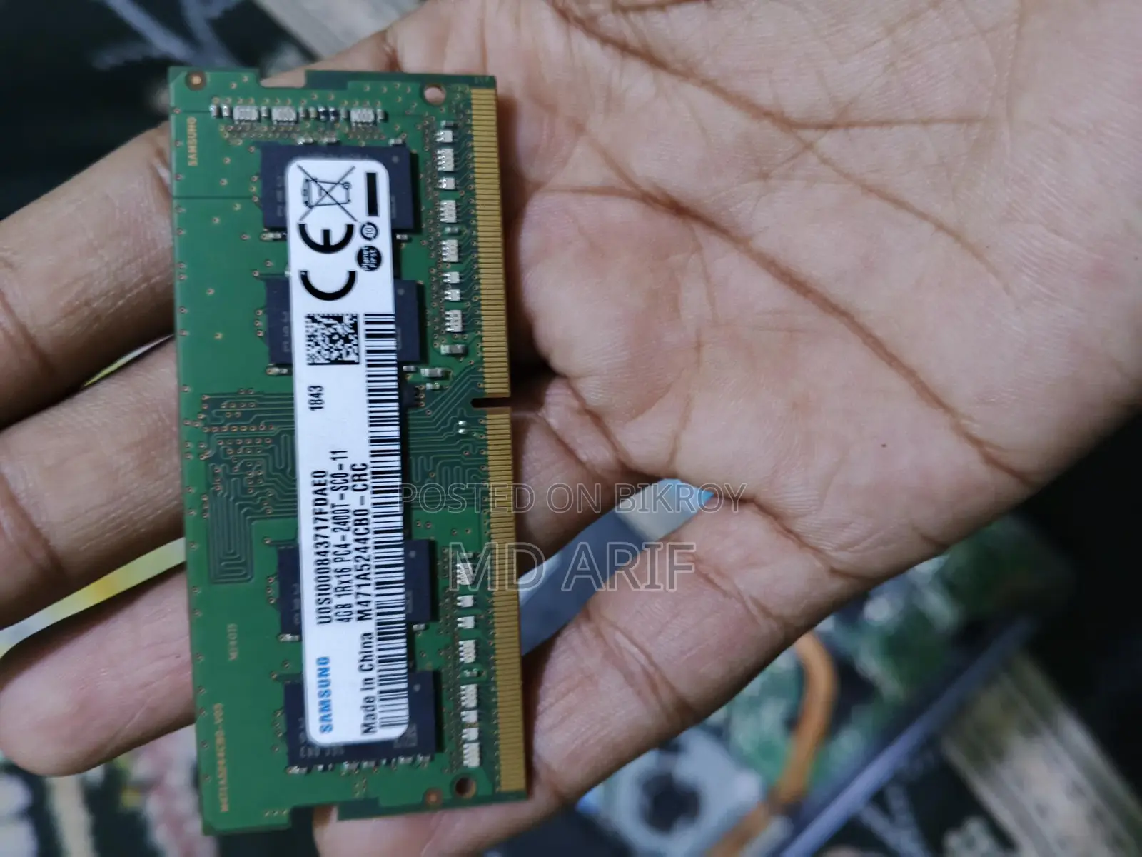 SAMSUNG 4GB DDR4 2400MHz Laptop Ram