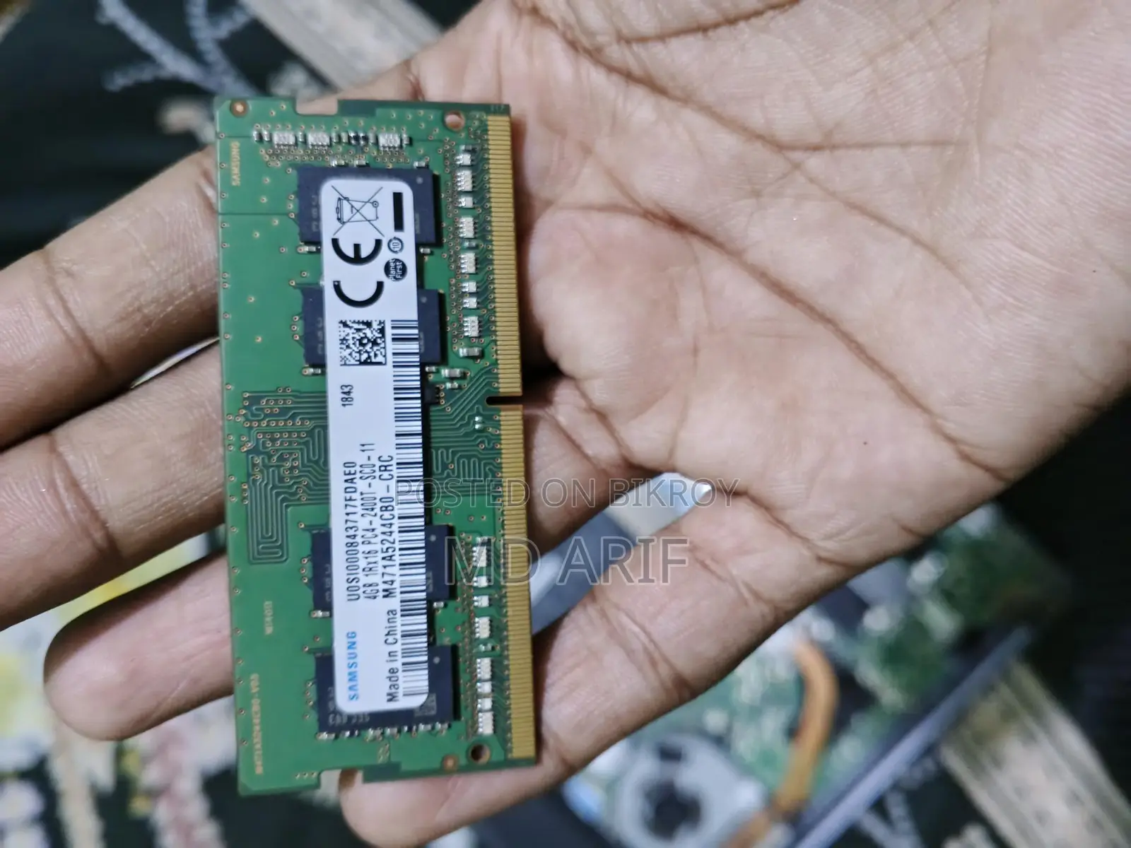 SAMSUNG 4GB DDR4 2400MHz Laptop Ram