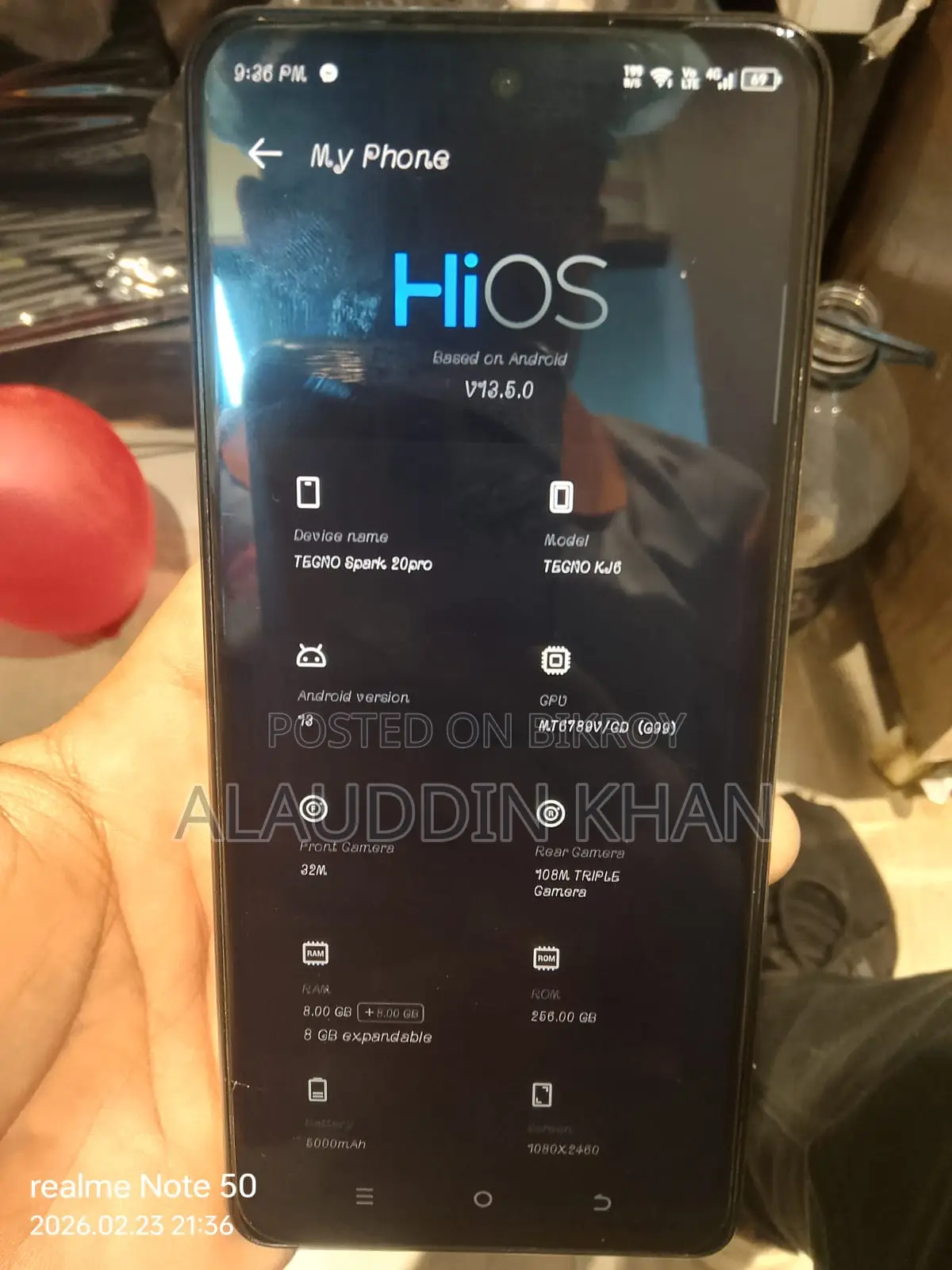 টেকনো স্পার্ক ২০ প্রো+ (ব্যবহৃত)