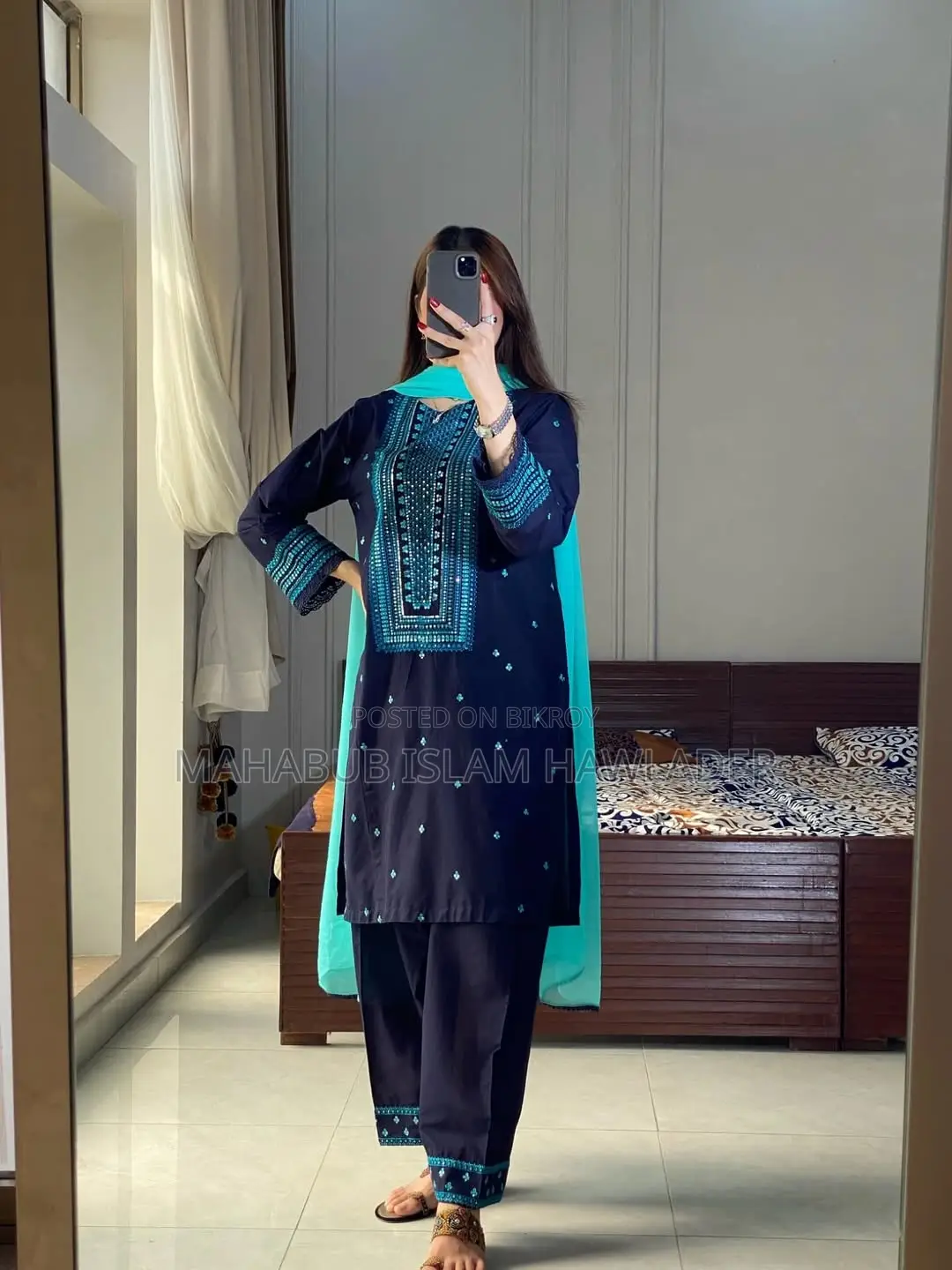 Sequence Embroidery Three Piece - Gorgeous and Elegant Look