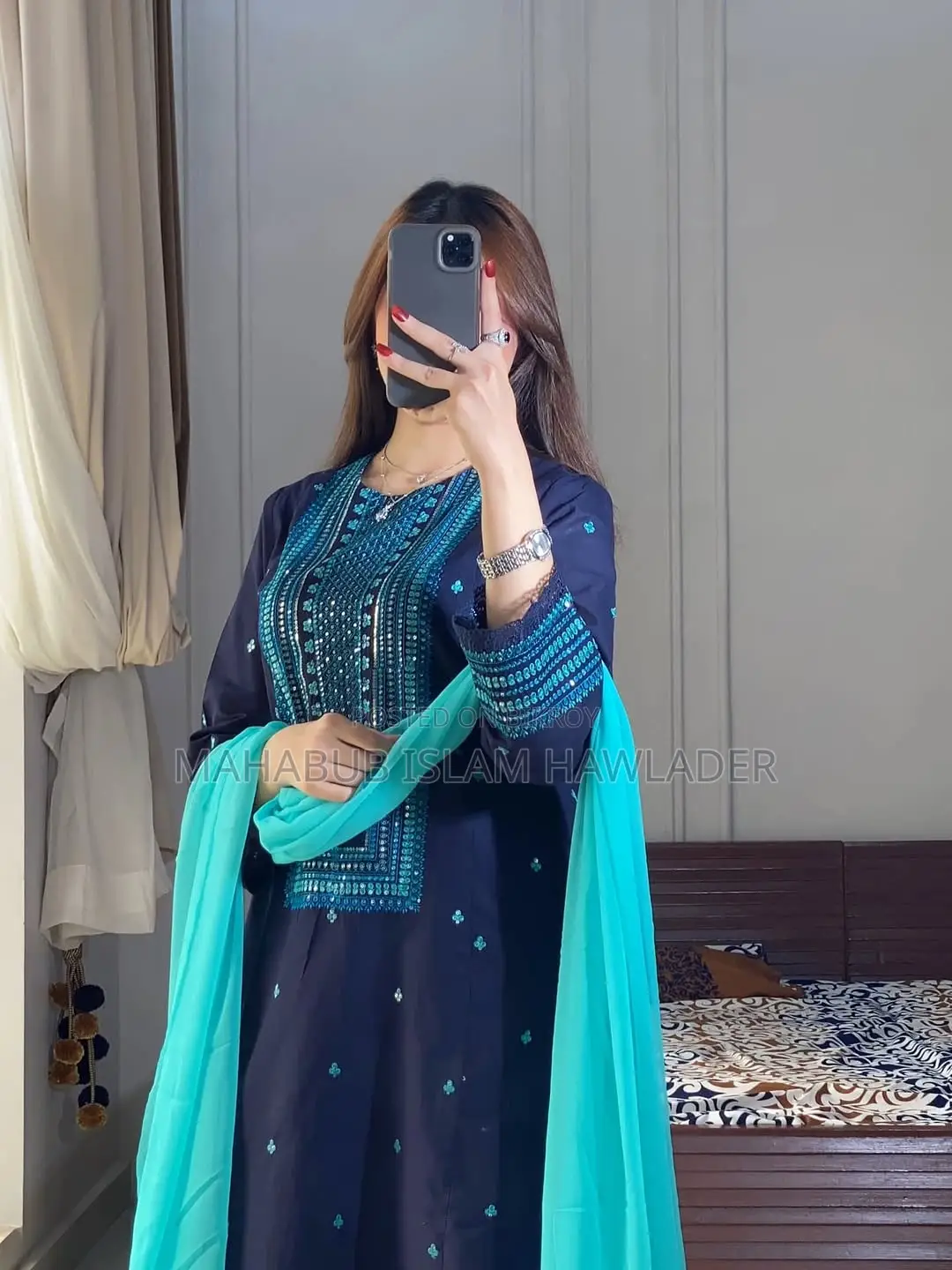 Sequence Embroidery Three Piece - Gorgeous and Elegant Look
