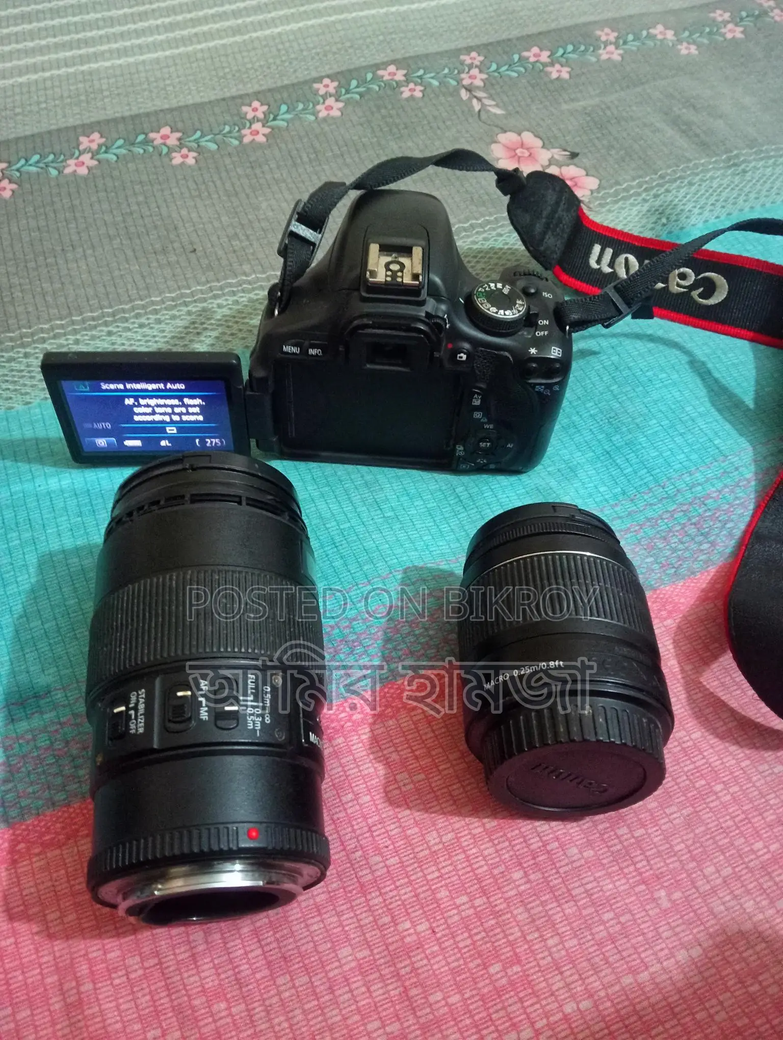 Canon 600d Camera with EF 100mm Macro Lens