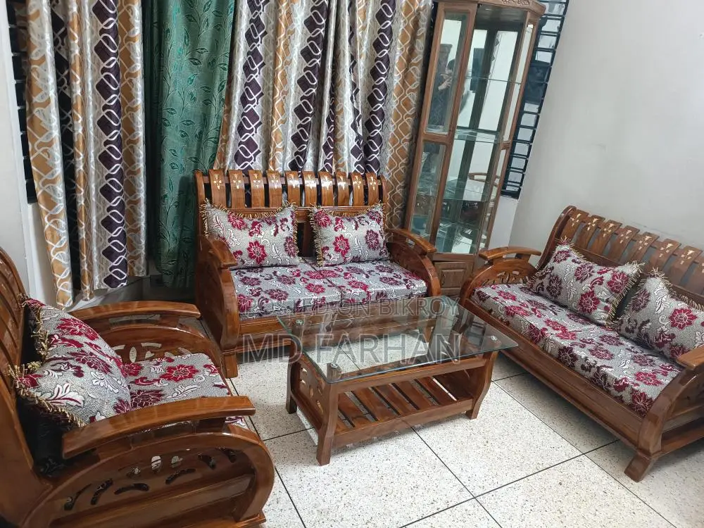 Teak Wood Sofa Set