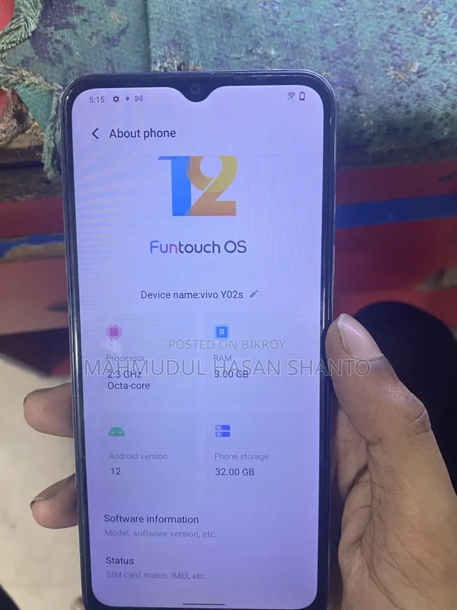 Vivo Y02 s (Used)