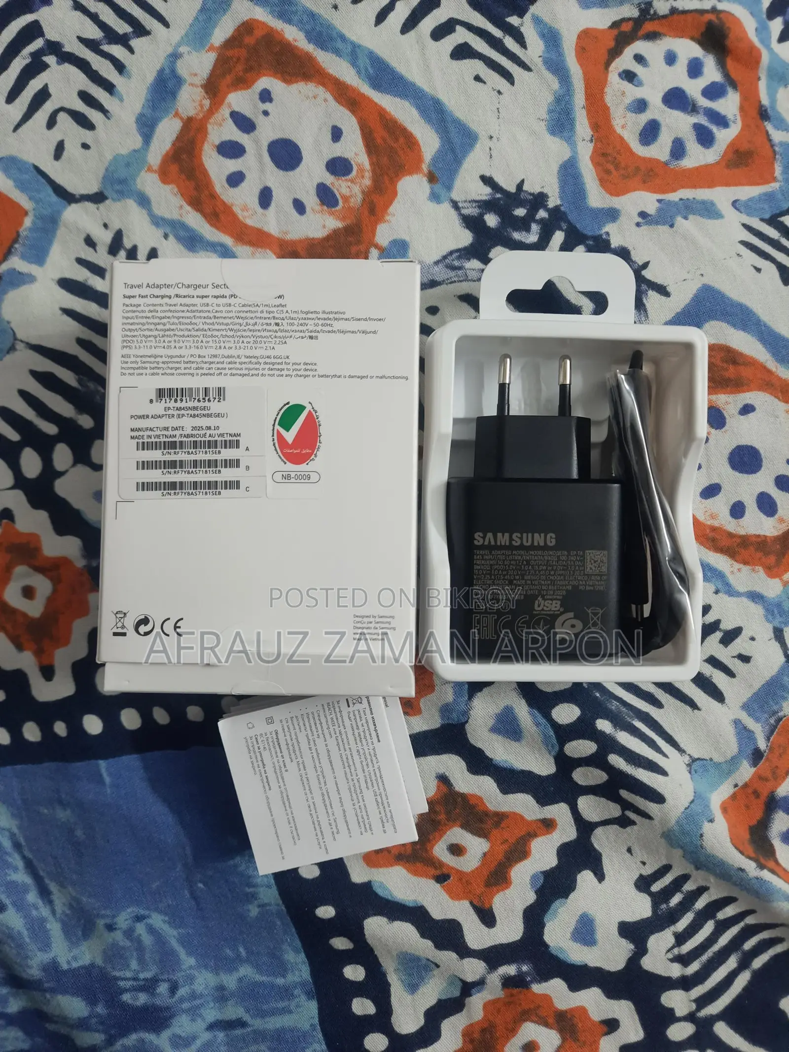 Samsung 45 Watt Orginal Charger