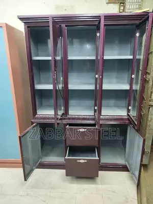 Three Door Premium Steel Showcase