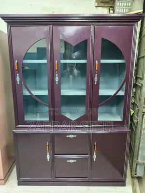 Three Door Premium Steel Showcase