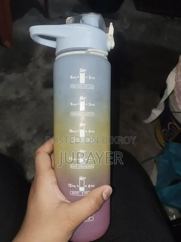 Hard Plastic Water Bottle Gradient Color 900ml