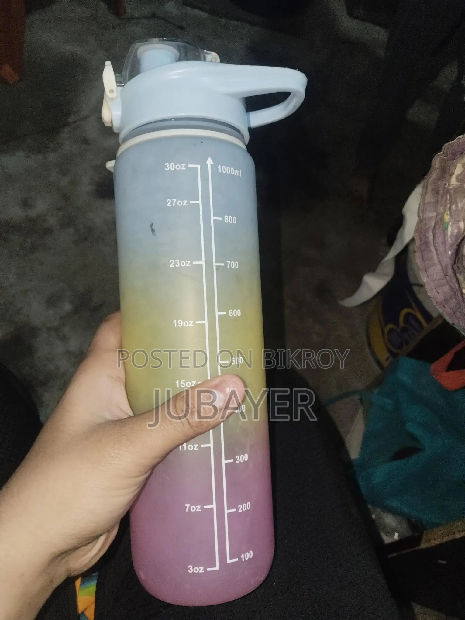 Hard Plastic Water Bottle Gradient Color 900ml