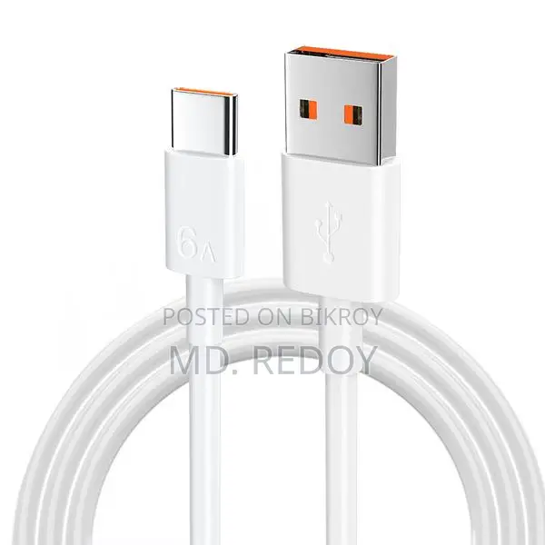 6a Super Fast Charging Data Cable For Huawei Type-c Xiaomi Android