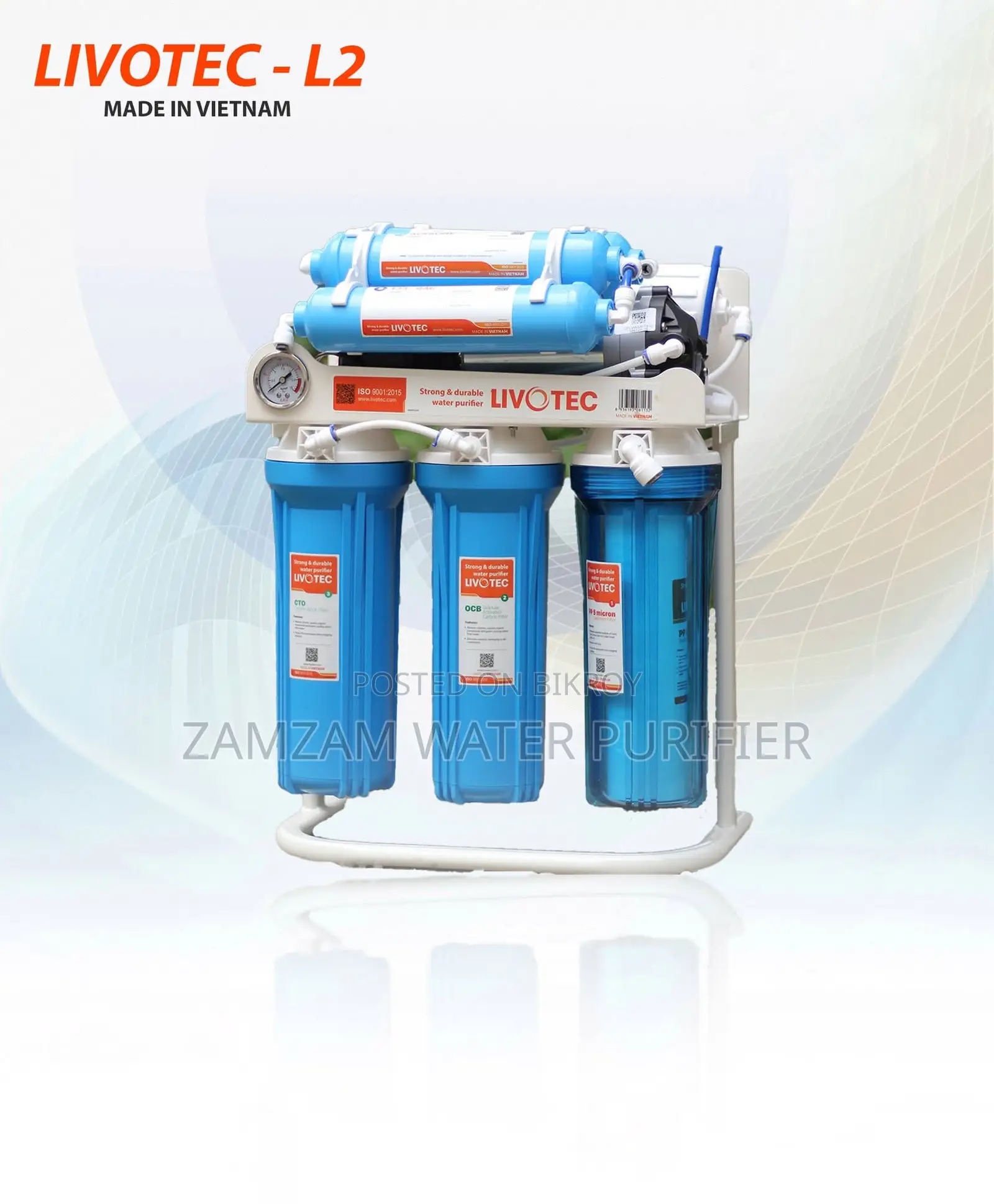 Livotec ro purifier 7 steg stand