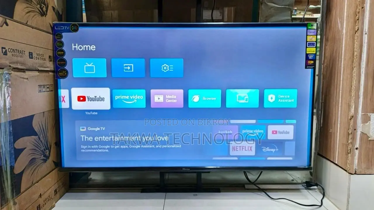 Hisense 43-inch Frameless Google Voice Control TV