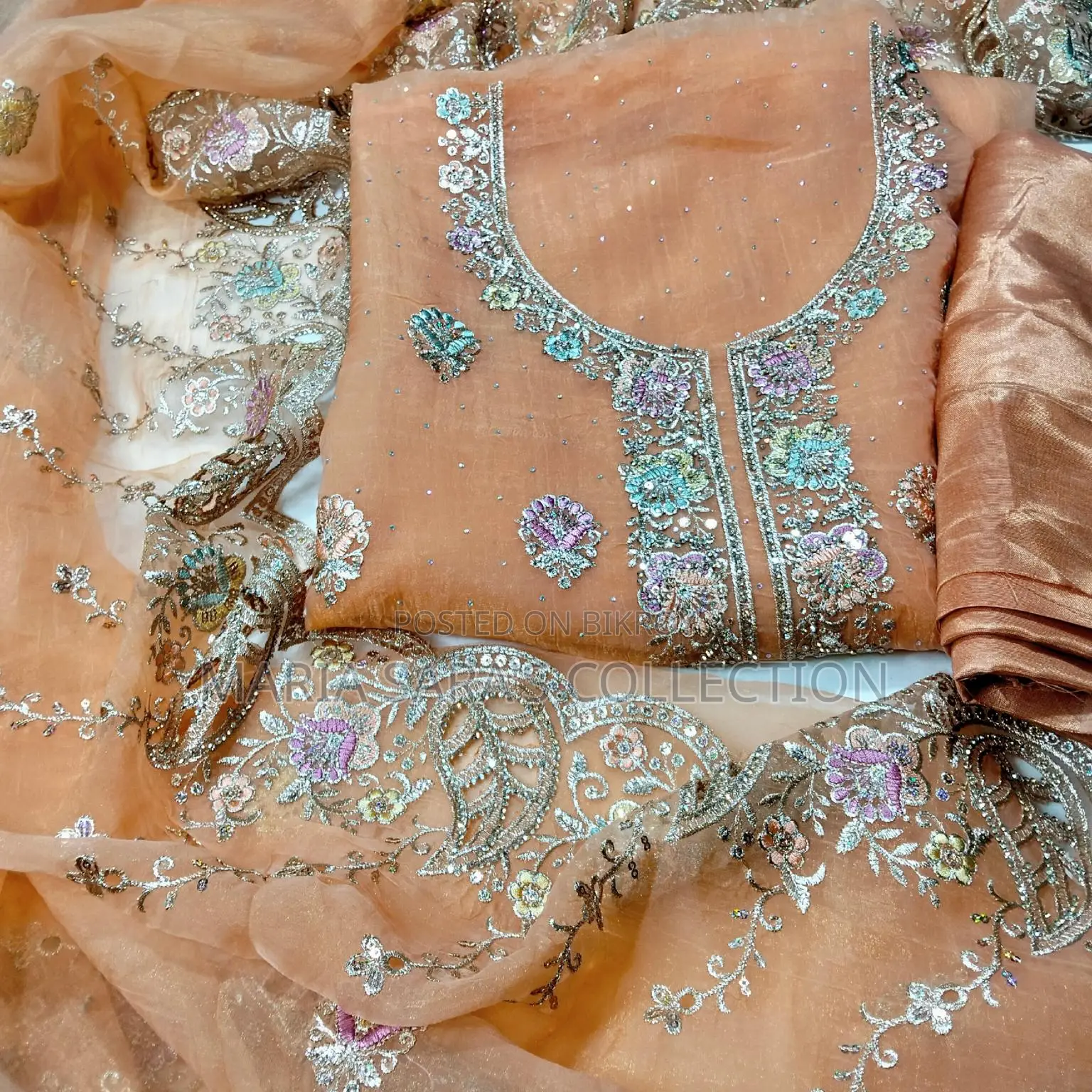 Crystal Chiffon Georgette Party Dress