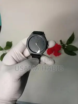Premium Arabic Dial Silver Chain Watch - Luxury For Man