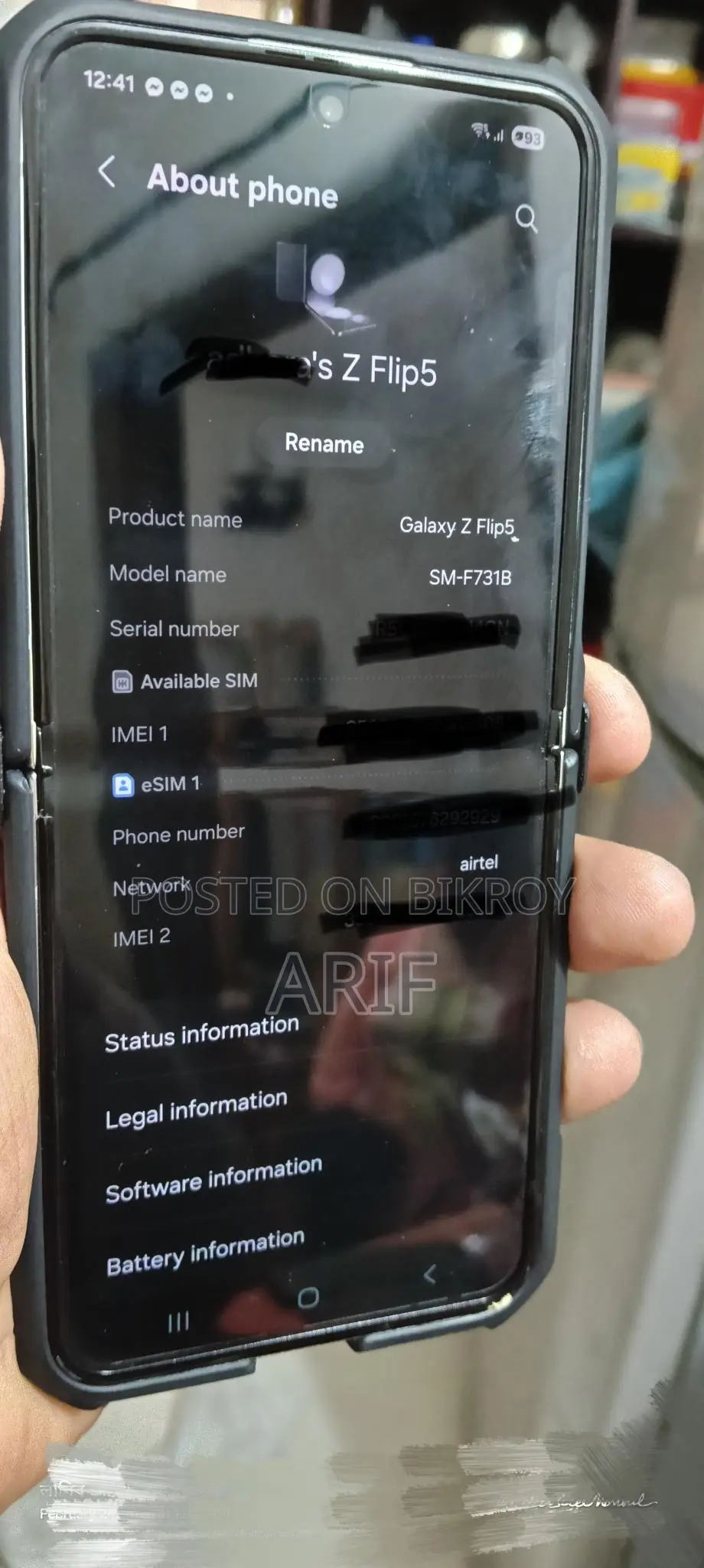 Samsung Galaxy Z Flip 5 256 GB Black