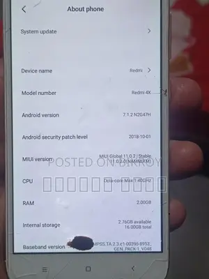 Xiaomi Redmi 4X . (Used)