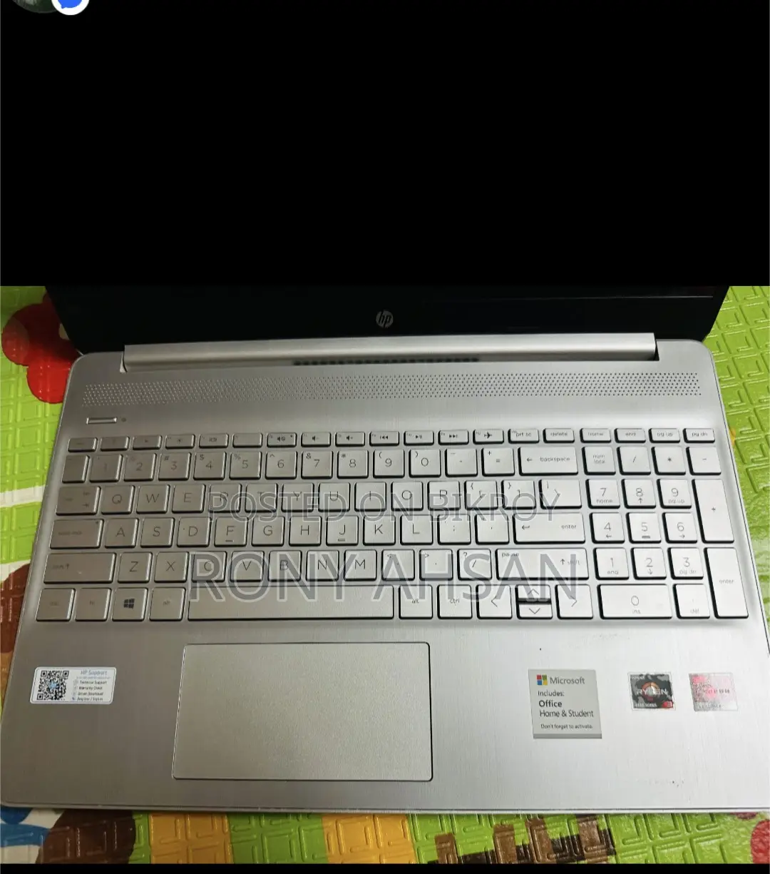 Hp 15.6 inch Ryzen 3 4300u with AMD Radeon Graphics