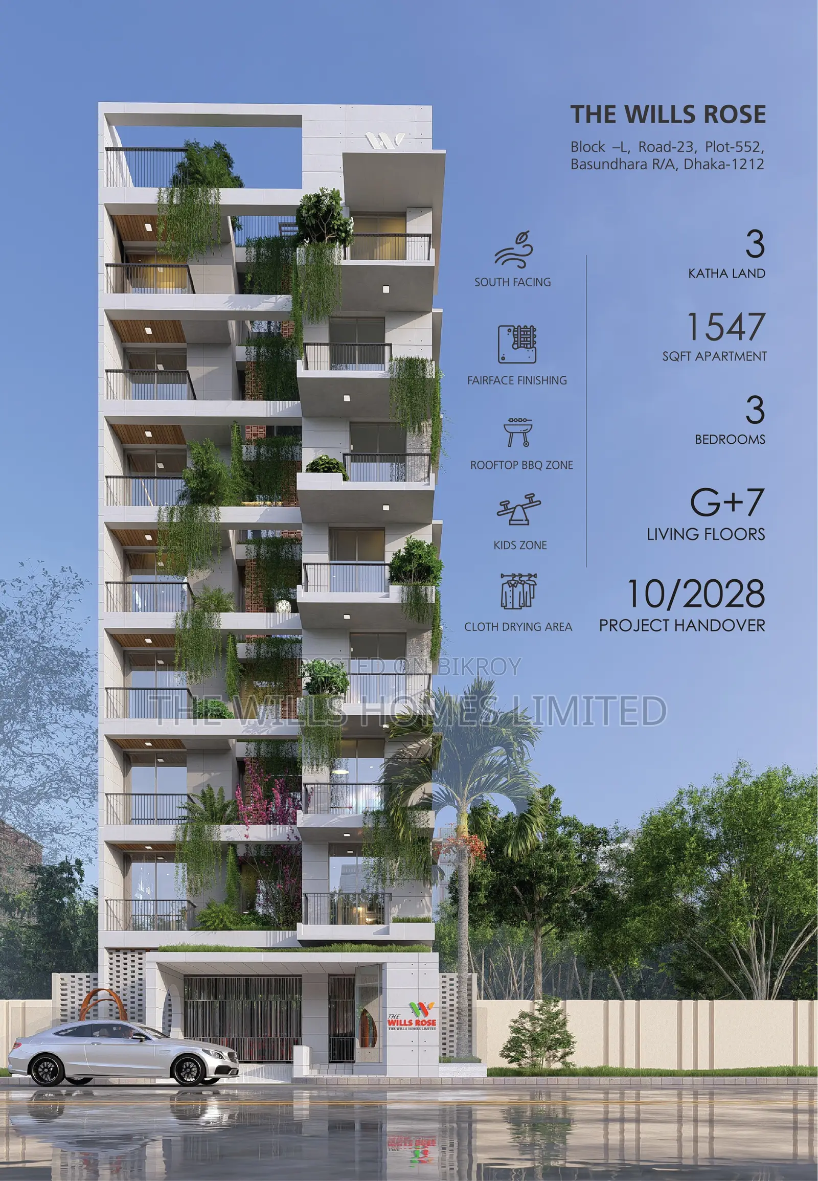 THE WILLS ROSE - Luxurious 3 Bedroom Apartments