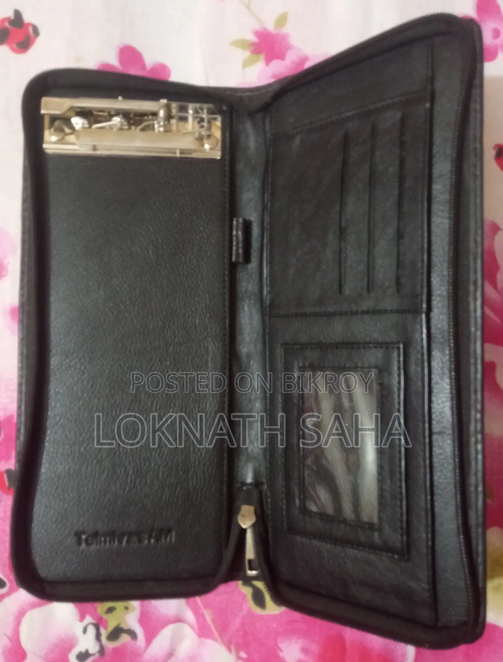 Premium PU Leather Document Folder / Legal Paper Holder File Organizer