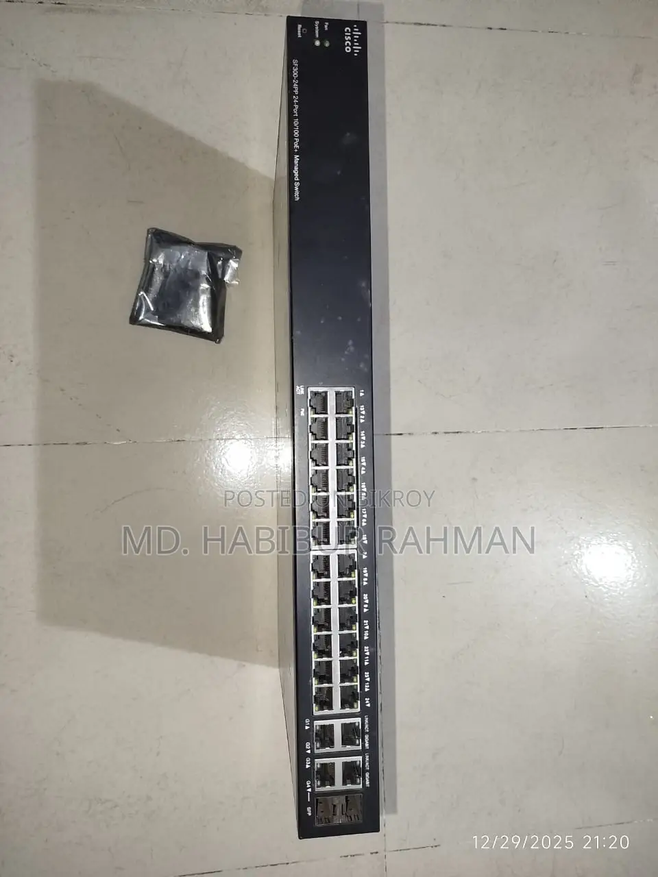 Cisco SF300-24PP Poe Managed Network Switch