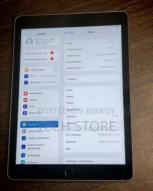 iPad 5th gen 9.7 ইঞ্চি বড় ডিসপ্লে ট্যাব, পড়াশোনা, বাচ্চাদের ভিডিও দেখা