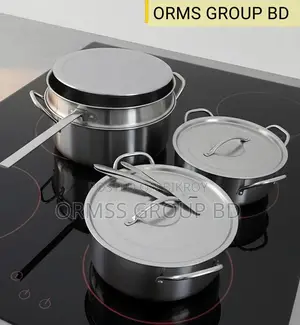 1× Cooking Pot, 7l,with Lid/frying Pan,2 × Pot,5l, with Lid Set