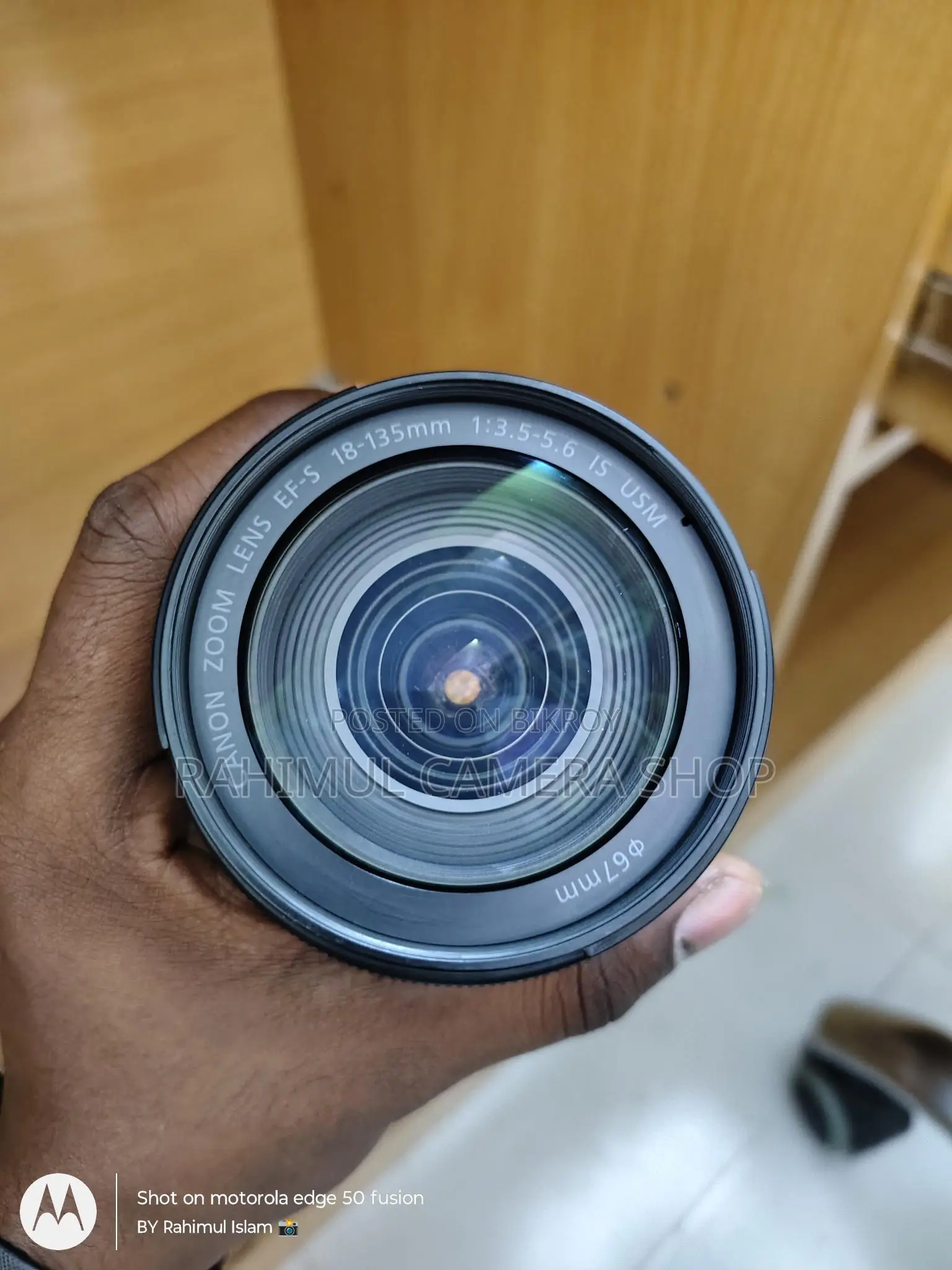 Canon 18-135 USM Master lens..