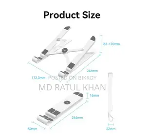 VENTION KDNW0 Laptop Stand White Color