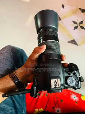 Canon 600D. With lens 50-300mm