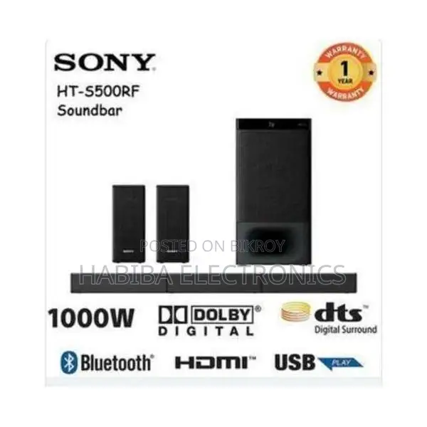 Sony HT-S500RF Soundbar / Home Theatre 5.1 CH 1000 Watt