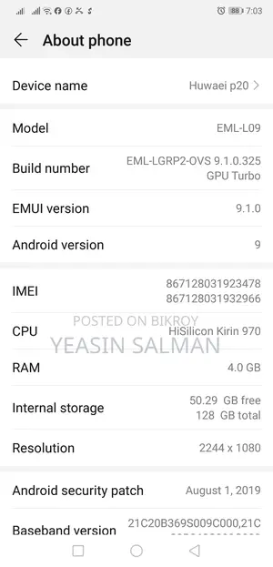 Huawei P20 (Used)