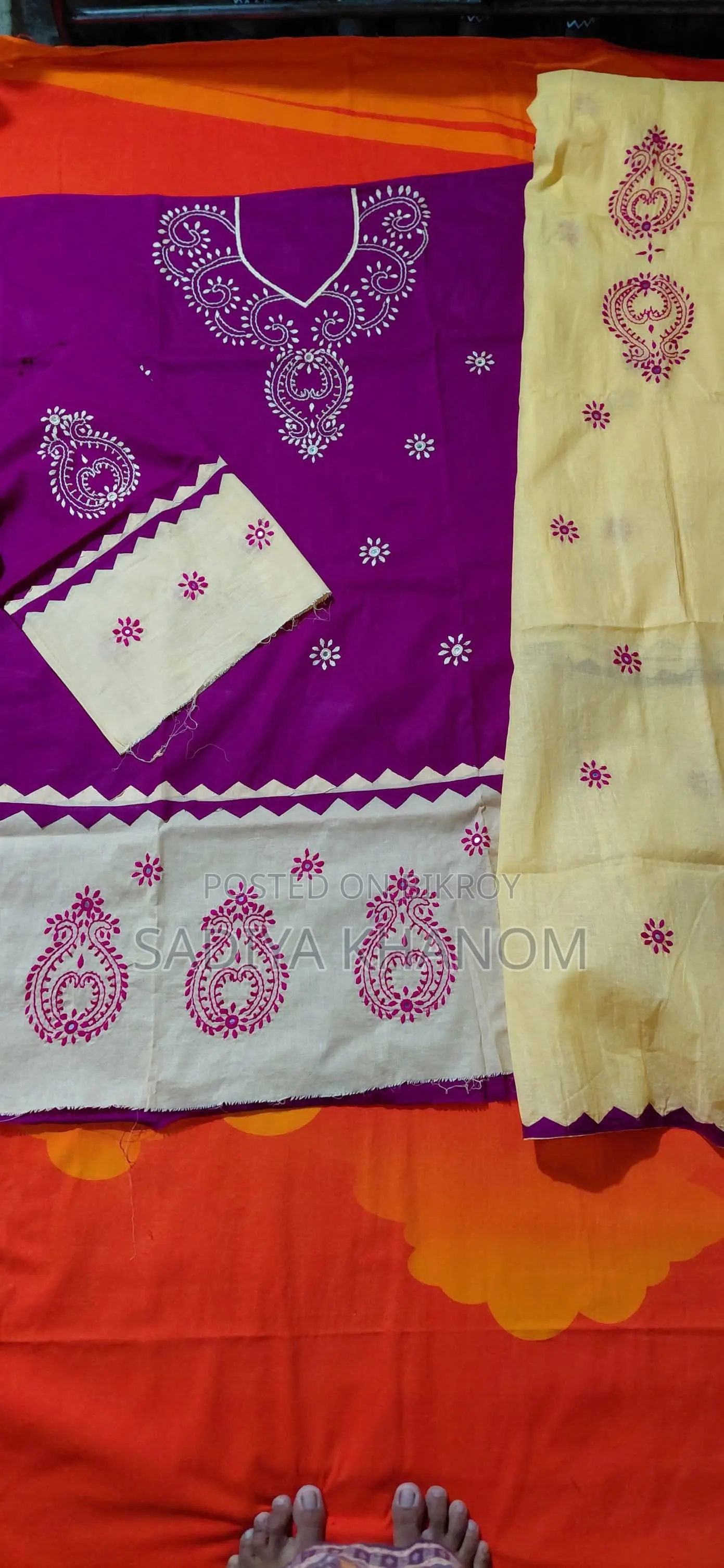Hand-stitched Two-piece Set