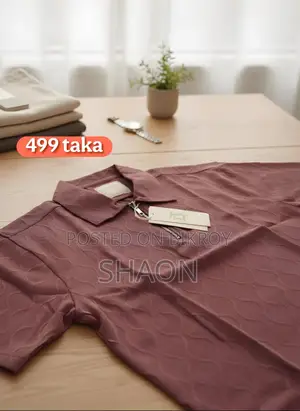 Popcorn Fabric Polo Shirt