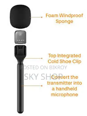 GearUP Wireless Microphone Holder for Interview (Microphone not included)