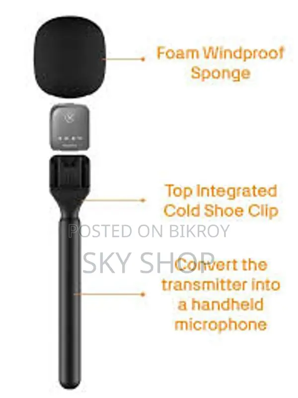 GearUP Wireless Microphone Holder for Interview (Microphone not included)