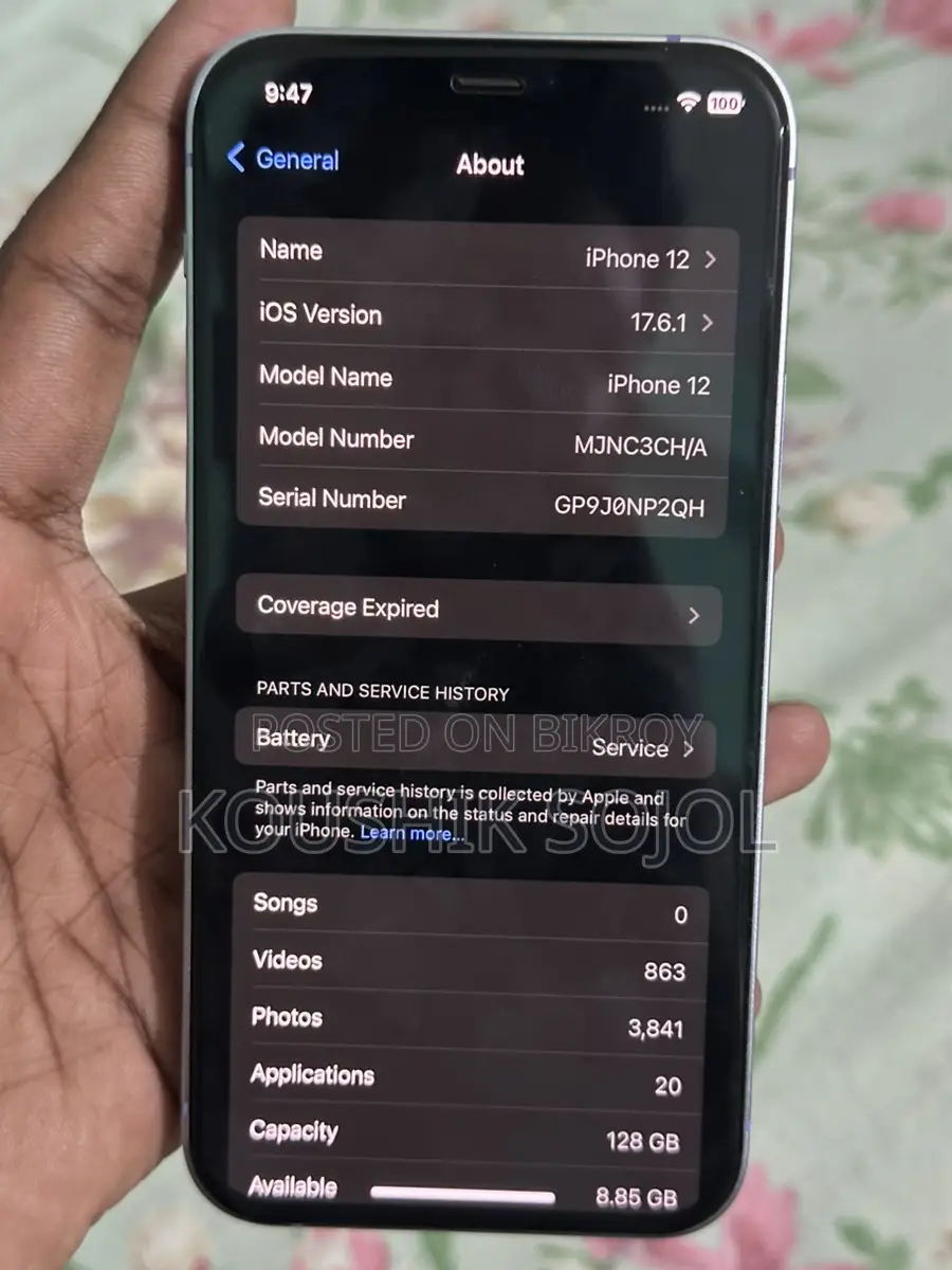 Apple iPhone 12 128 GB Physical Dual (Used)