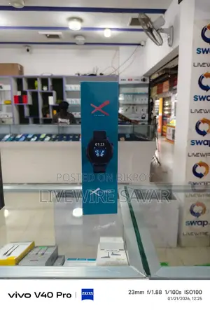 X Watch 1 Pro Bluetooth Calling Smart Watch-Black