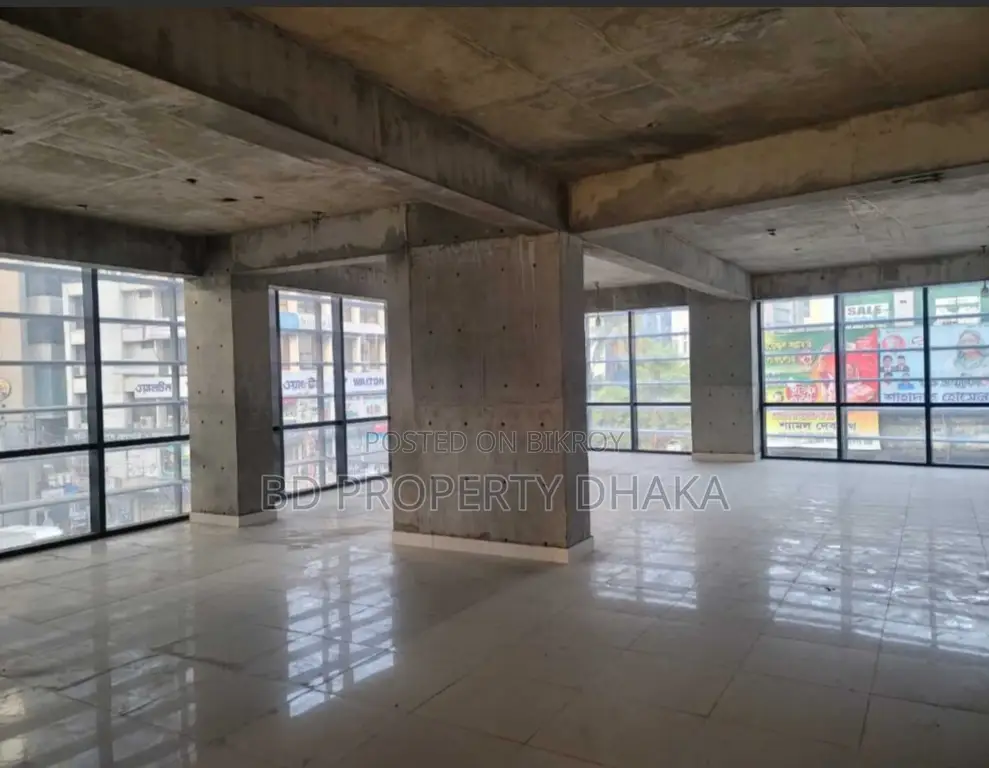 7000 Sqft Brand new building open Commercial space rent in Gulshan