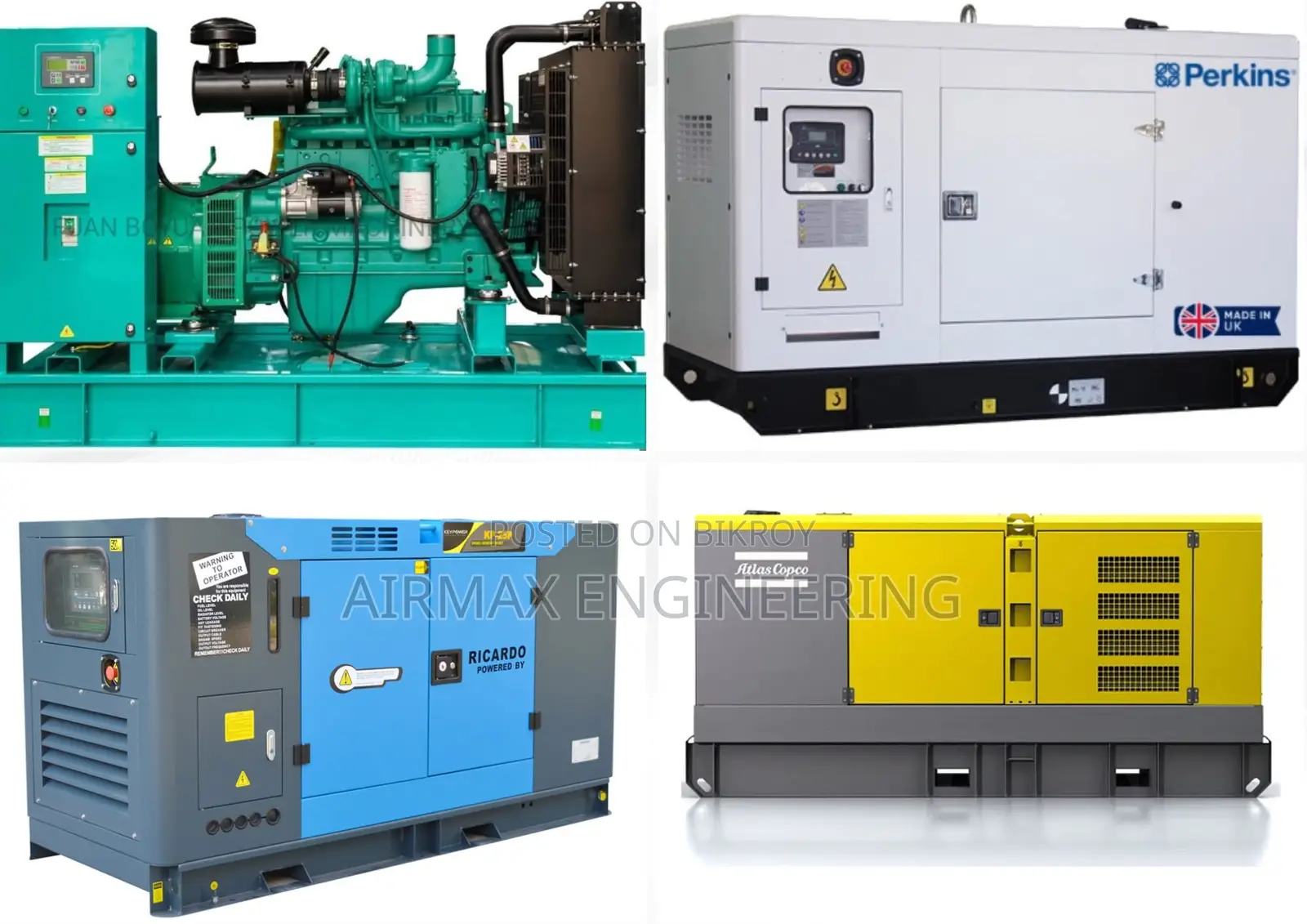 Airmax Ricardo 50 Kva Diesel Generator