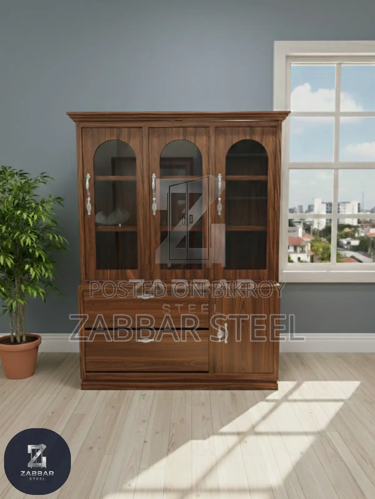 Modern Design Premium Steel Showcase