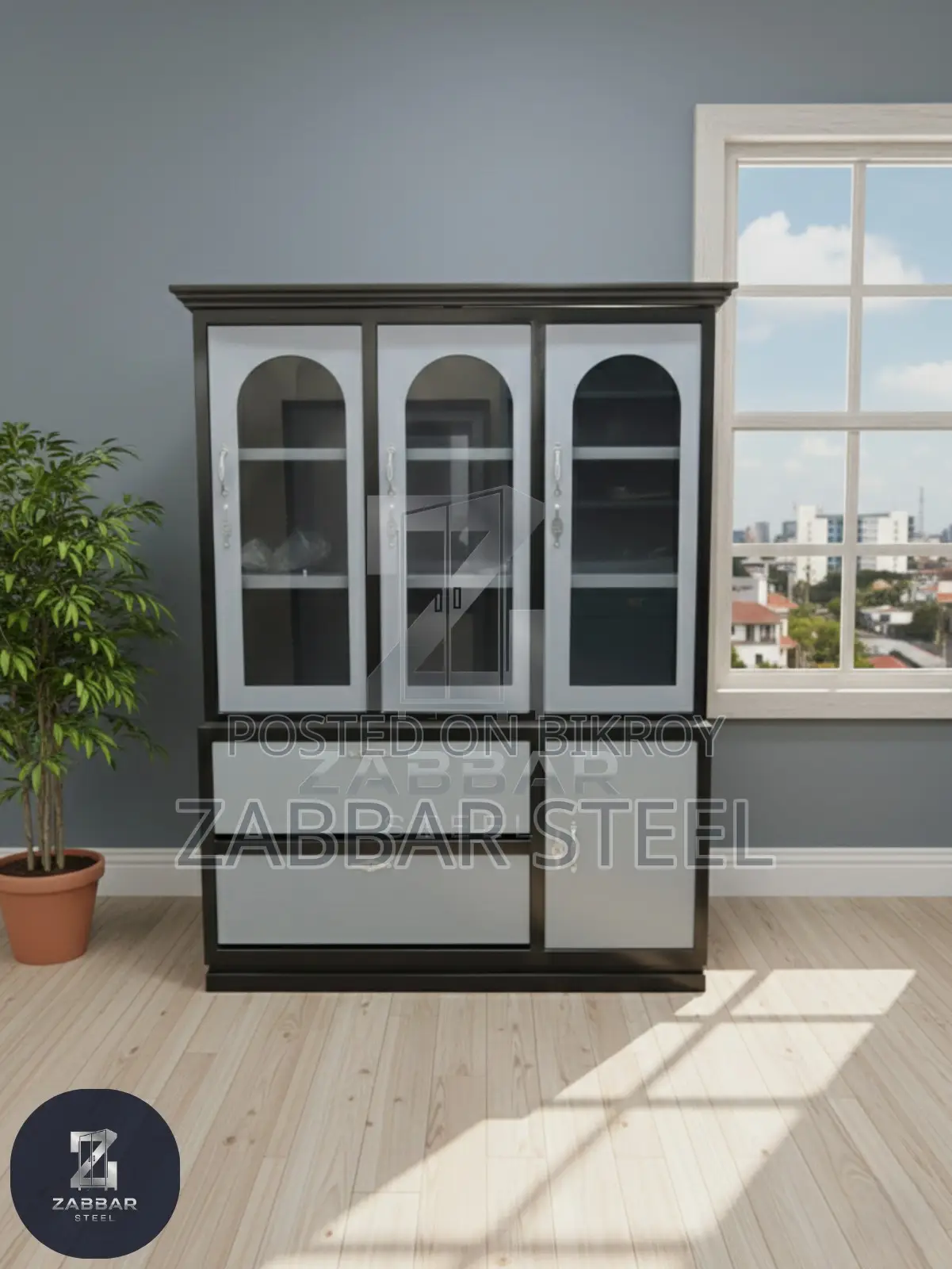 Modern Design Premium Steel Showcase