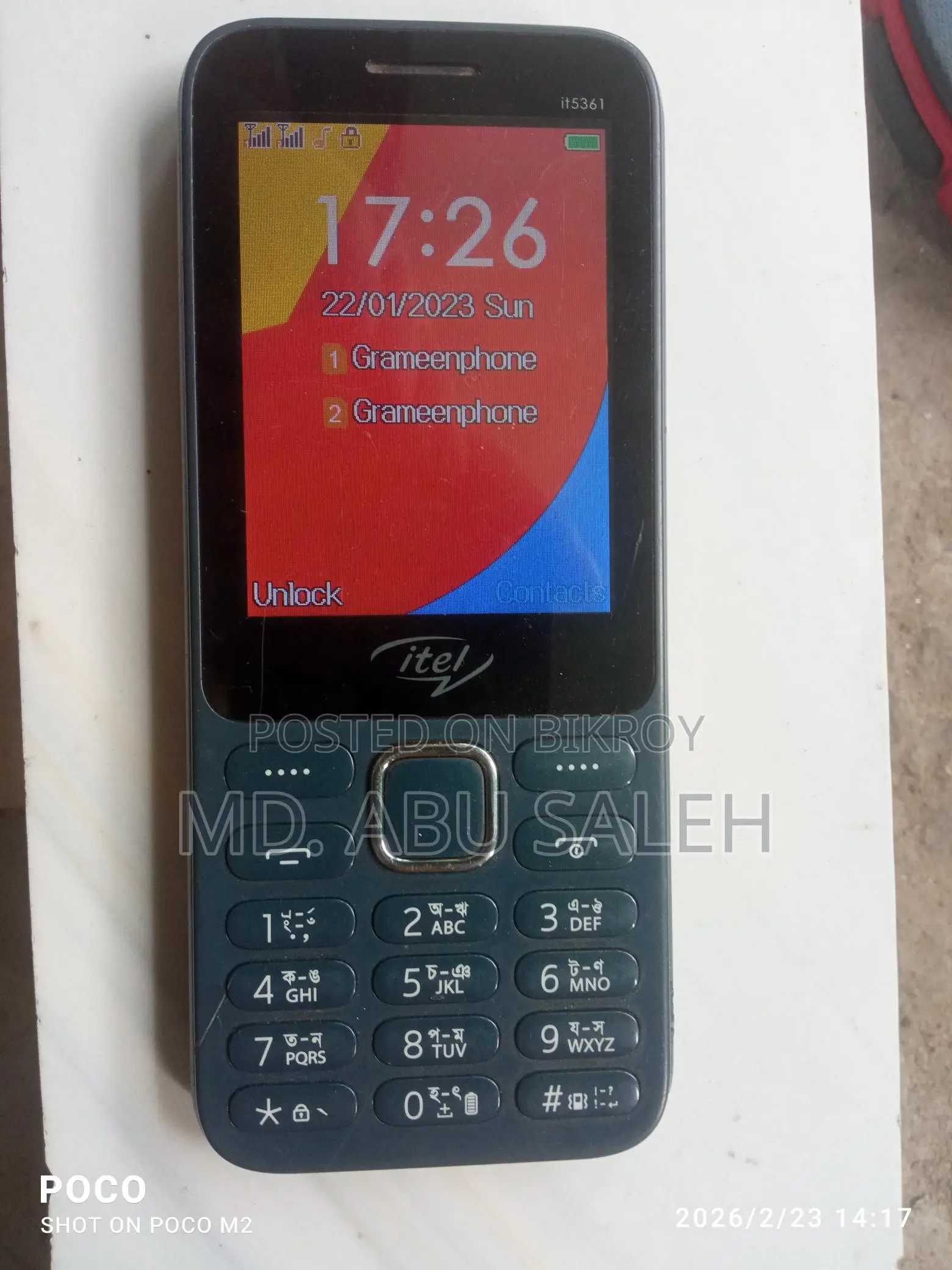 Itel Mobile Phone (Used)