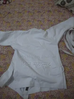 white cotton karate uniform set,